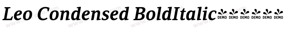Leo Condensed BoldItalic字体转换